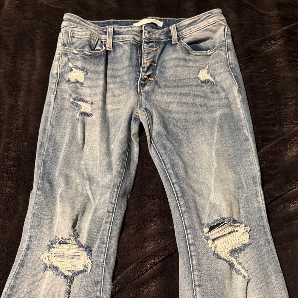Women’s Alter’d State bootcut jeans size 9 light distressing and light wash